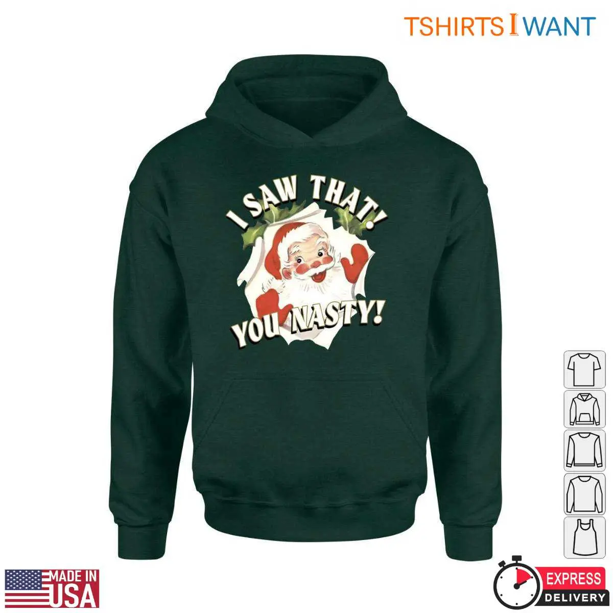 Mischievous Santa T Shirt I Saw That You Nasty Design 5 1.jpg