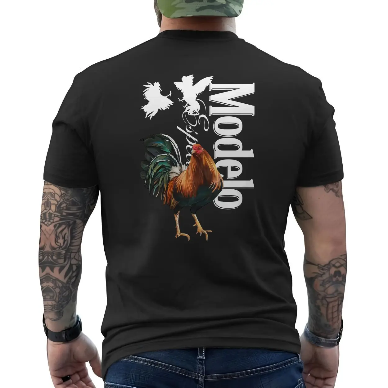 Modelo Especial Gallo Rooster Mexican T-Shirt 6 Modelo Especial Gallo Rooster Mexican T Shirt 6 1.jpg