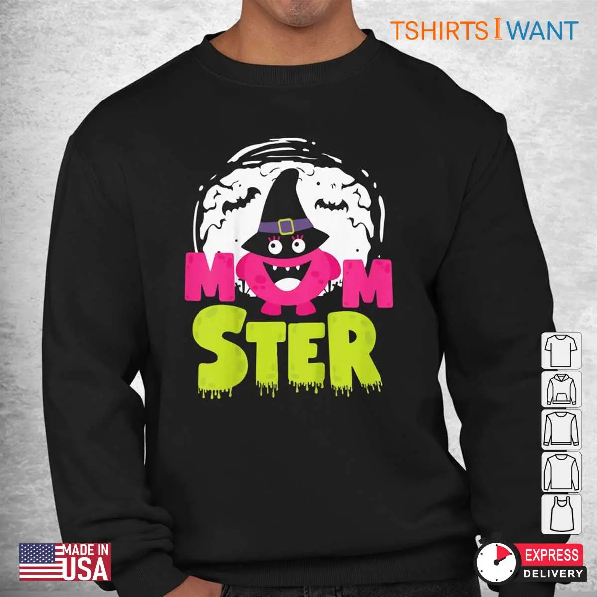 Mom To Be Halloween Shirts Momster Pregnancy Tee 3 1.jpg