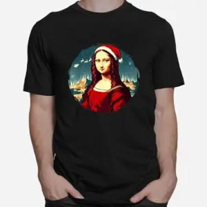 Mona Lisa Christmas Funny Art Shirt - Holiday Parody Design 6 Mona Lisa Christmas Funny Art Parody Shirt 2 1.jpg