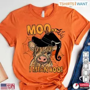 Moo I Mean Boo Shirt E28093 Cute Halloween Cow with Witch Hat Design 1 1.jpg