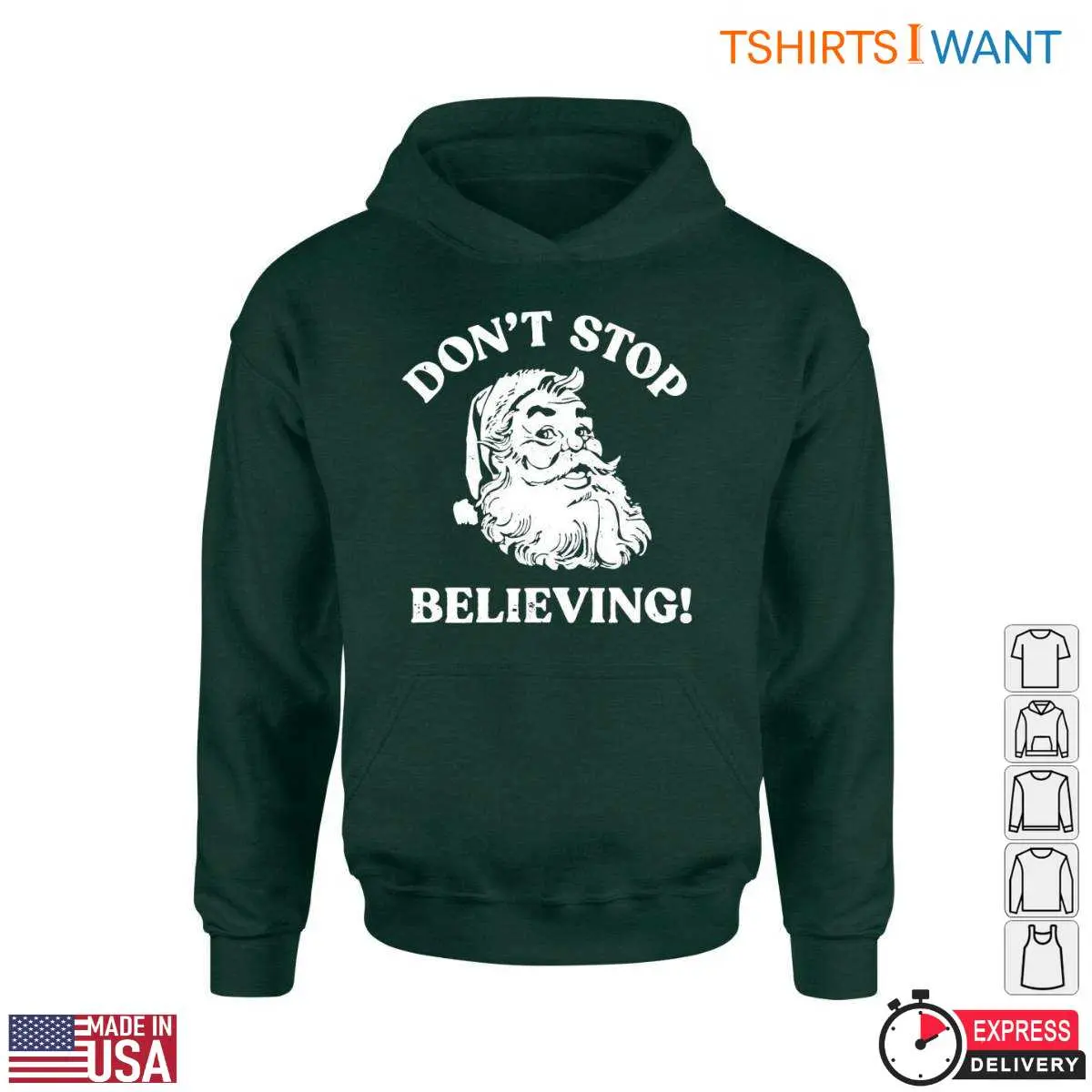Motivational Santa T-Shirt - Don't Stop Believing Holiday 4 Motivational Santa T Shirt Dont Stop Believing Holiday 4 1.jpg