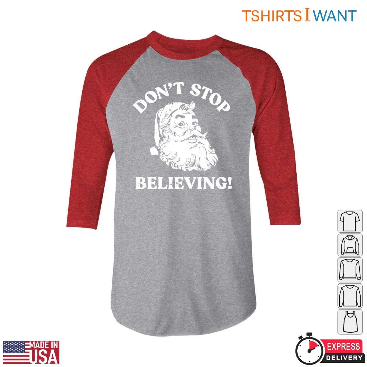Motivational Santa T-Shirt - Don't Stop Believing Holiday 5 Motivational Santa T Shirt Dont Stop Believing Holiday 5 1.jpg