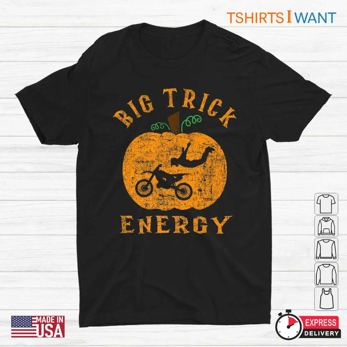 Motocross Halloween: Dirt Bike Motocross Pumpkin Jack O'Lantern Halloween Tee 1 Motocross Halloween Dirt Bike Pumpkin Tee 1 1.jpg