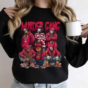 Murder Gang Horror Shirt – Hip Hop Slasher Villains Halloween Tee 7 Murder Gang Horror Shirt – Hip Hop Slasher Villains Halloween Tee 3
