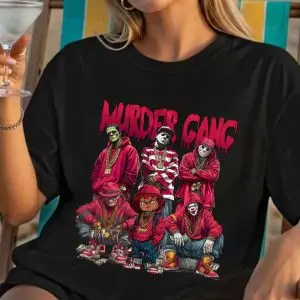 Murder Gang Horror Shirt – Hip Hop Slasher Villains Halloween Tee 8 Murder Gang Horror Shirt – Hip Hop Slasher Villains Halloween Tee 4