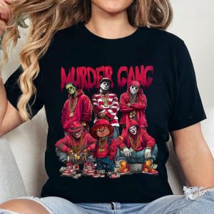 Murder Gang Horror Shirt – Hip Hop Slasher Villains Halloween Tee 5