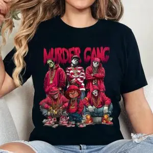 Murder Gang Horror Shirt – Hip Hop Slasher Villains Halloween Tee 9 Murder Gang Horror Shirt – Hip Hop Slasher Villains Halloween Tee 5