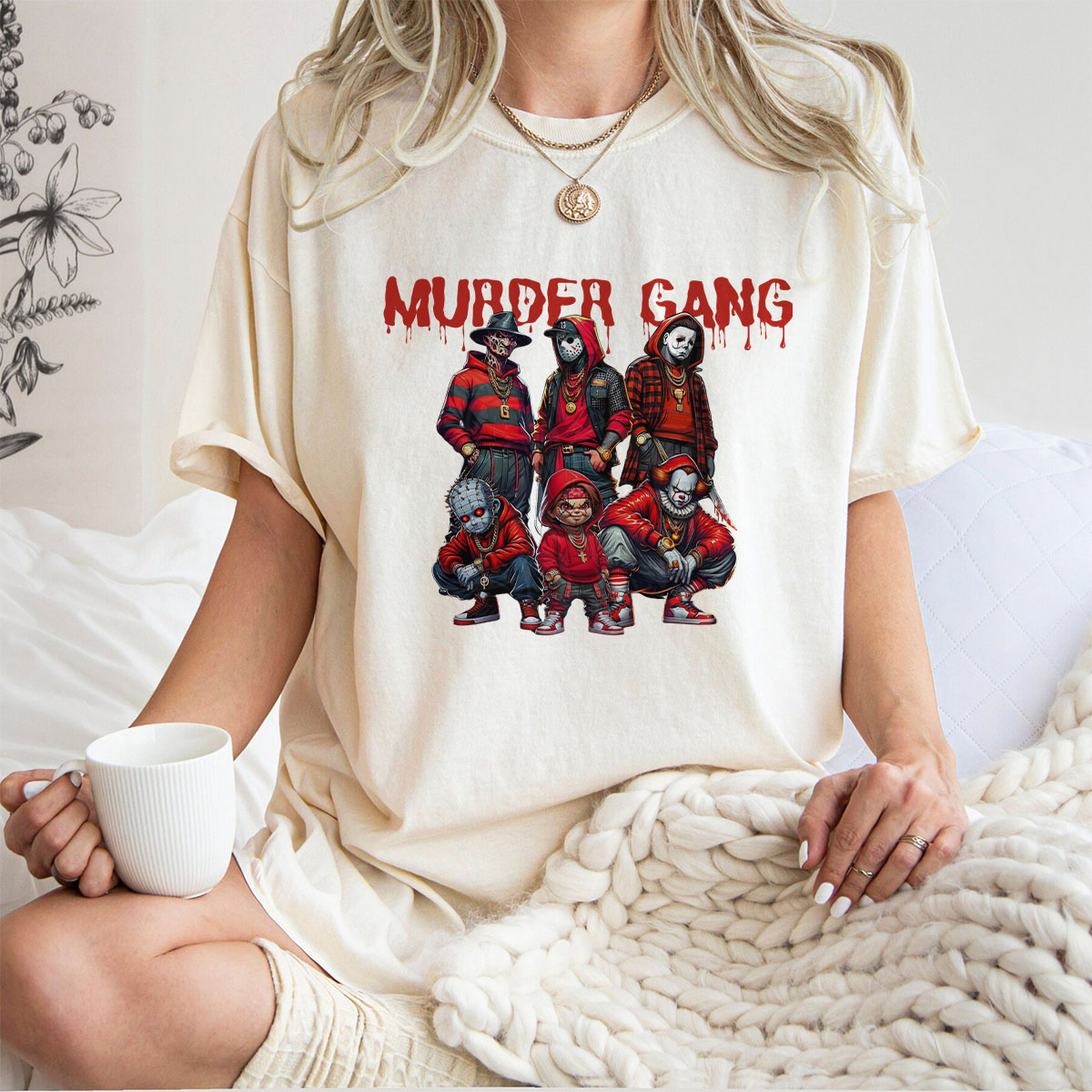 Murder Gang Horror Villains Sweatshirt – Streetwear Style