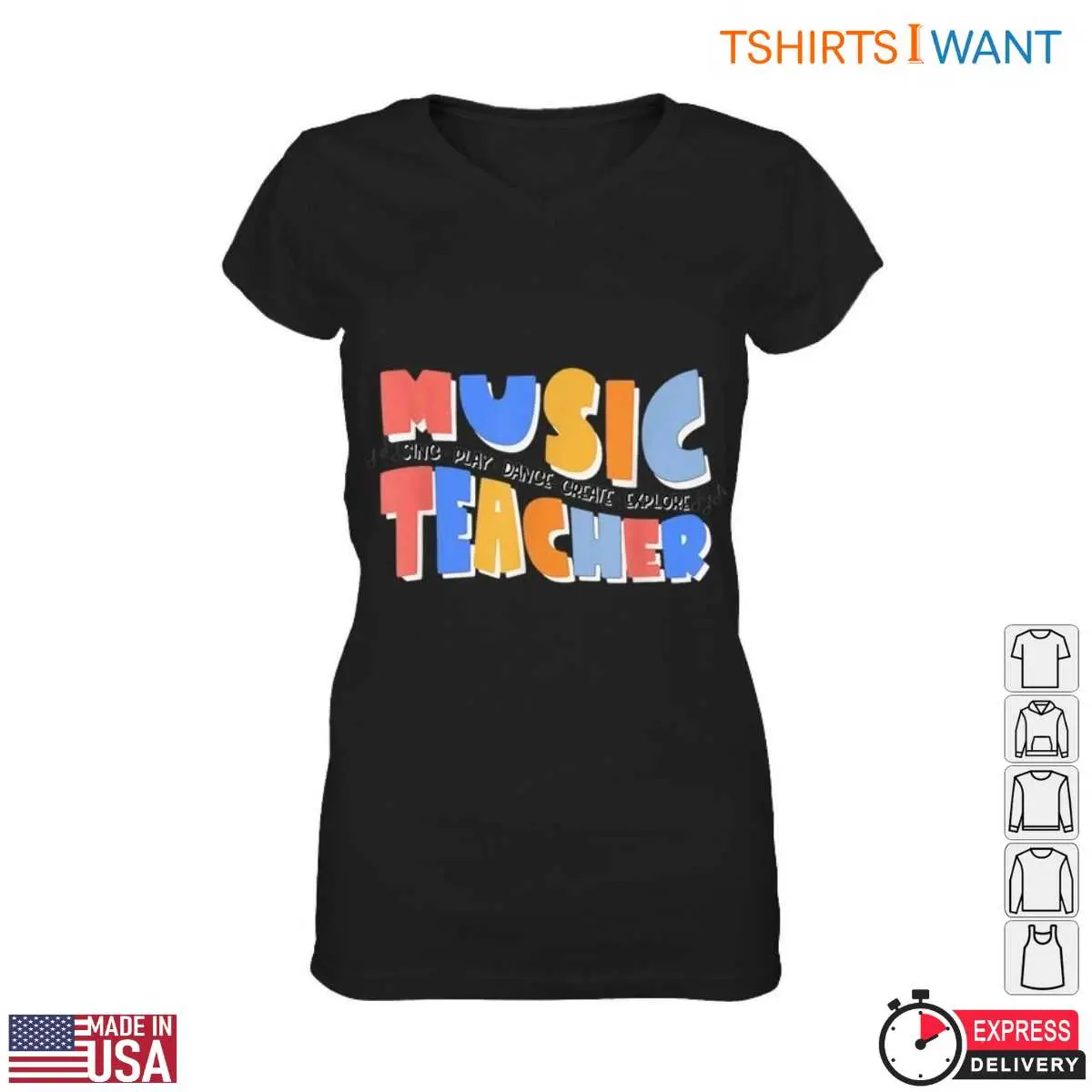 Music Teacher T Shirt Colorful Teacher Apparel 2 1.jpg