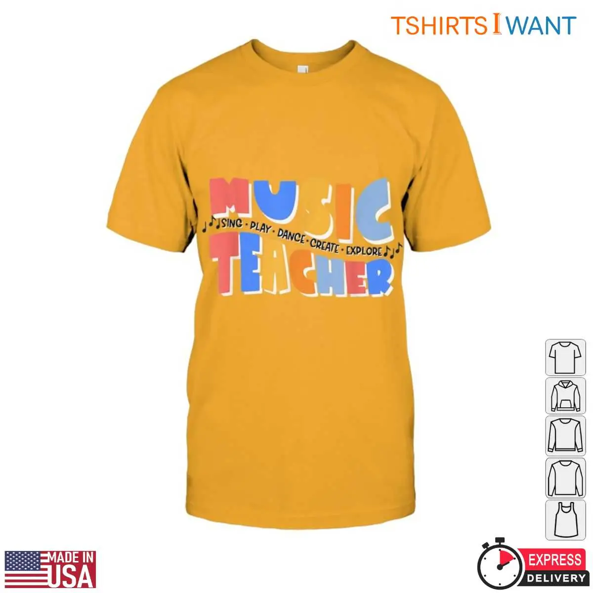 Music Teacher T Shirt Colorful Teacher Apparel 6 1.jpg