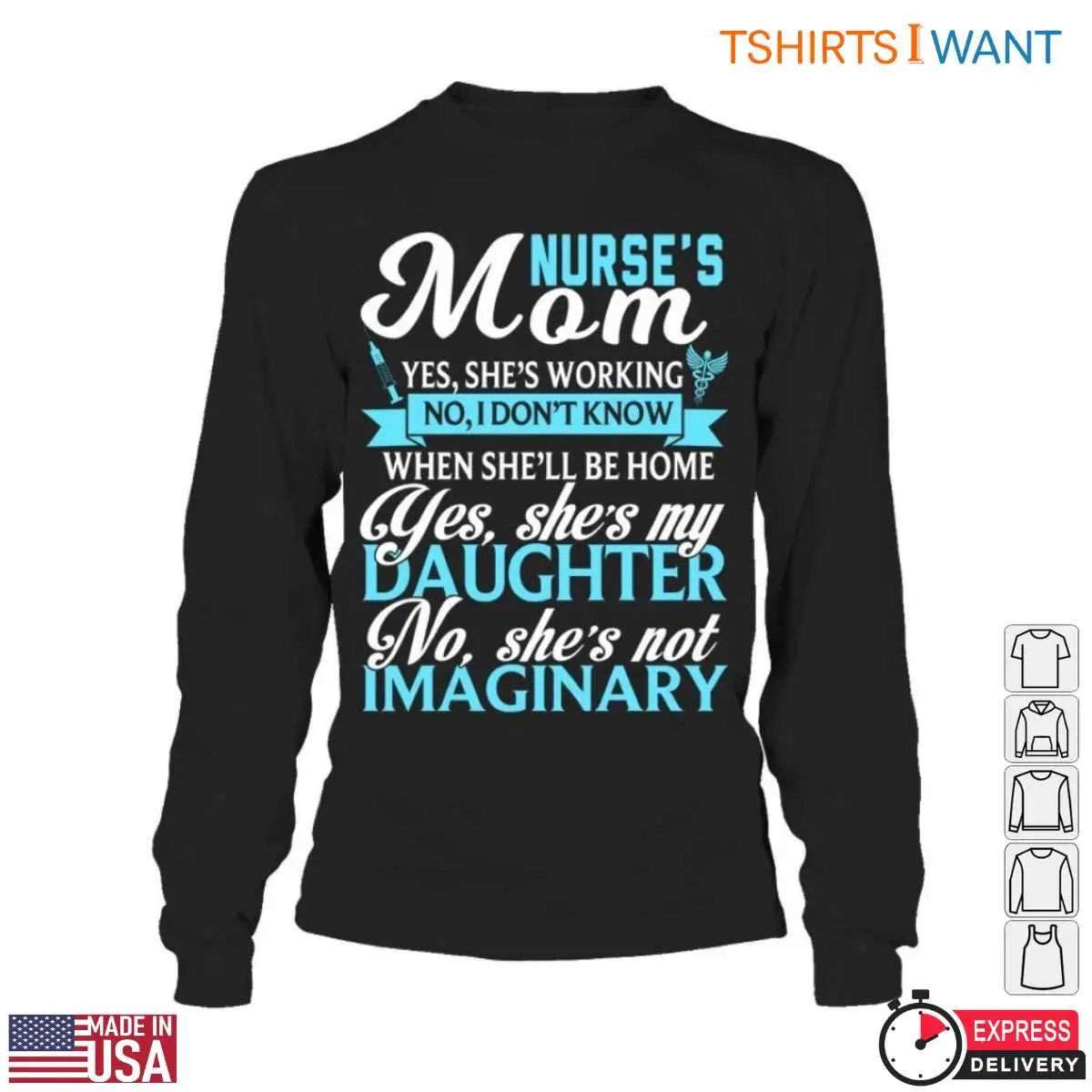 My Daughter Is A Nurse T Shirt Proud Moms Badge Of Honor 5 1.jpg