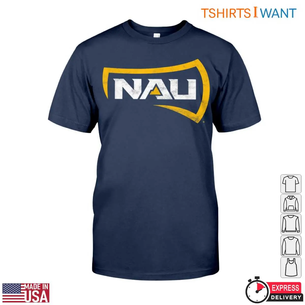 NAU Northern Arizona University T Shirt Black Gold Logo Athletic Design 5 1 1.jpg