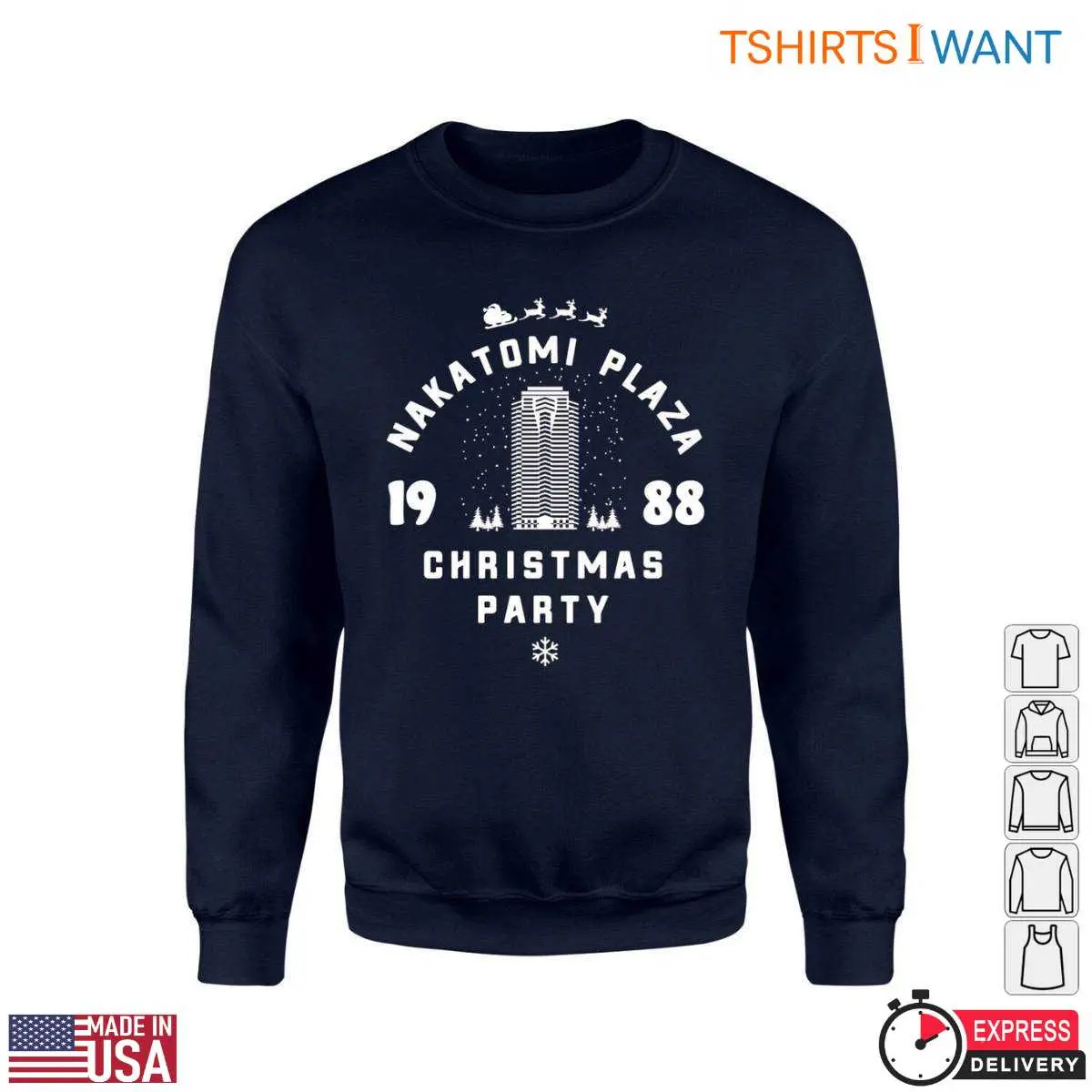 Nakatomi Plaza Christmas Party 1988 T Shirt E28093 Retro Movie 3.jpg