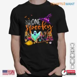Nana Halloween Shirt: Happy Halloween One Spooky Nana Costume Tee 6 Nana Halloween Shirt One Spooky Grandma Tee 2 1.jpg