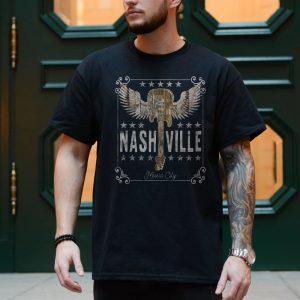 Nashville Music City Winged Guitar Country T Shirt 4 1.jpg