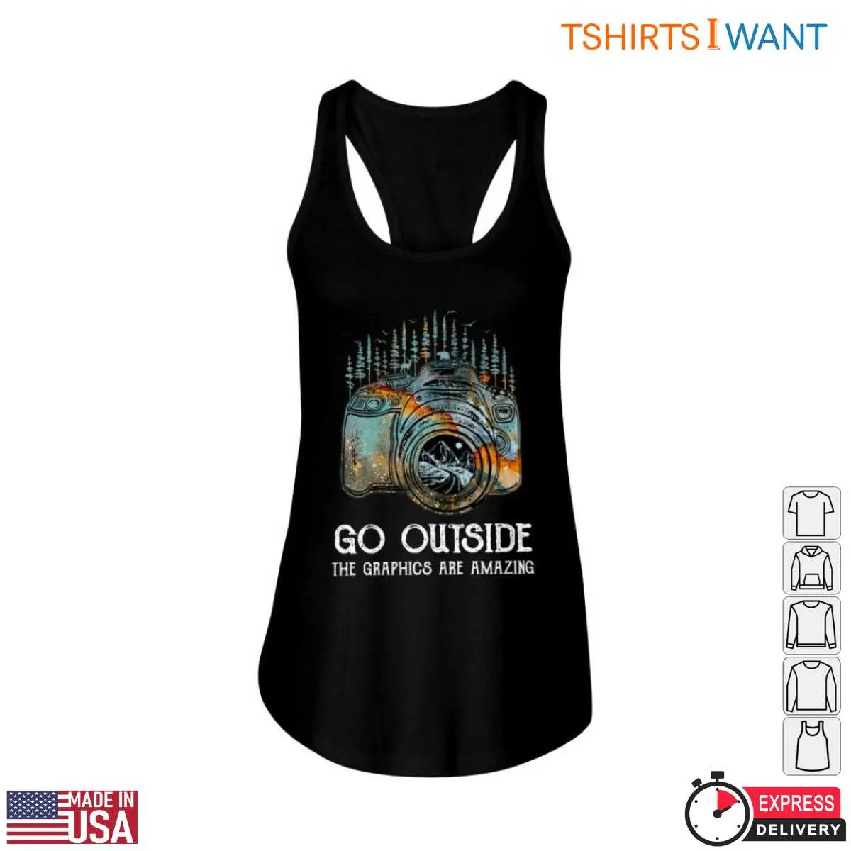 Nature Camera Shirt - Go Outside And Enjoy Amazing Graphics Design Photography Gifts T-Shirt 13 Nature Camera T-Shirt Detail