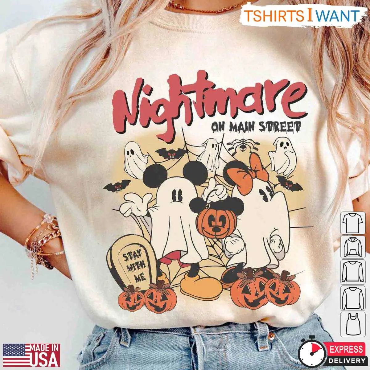 Nightmare on Main Street Halloween Sweatshirt – Retro Mickey and Minnie Ghost Costume Design 12 Nightmare on Main Street Halloween Sweatshirt – Retro Mickey and Minnie Ghost Costume Design