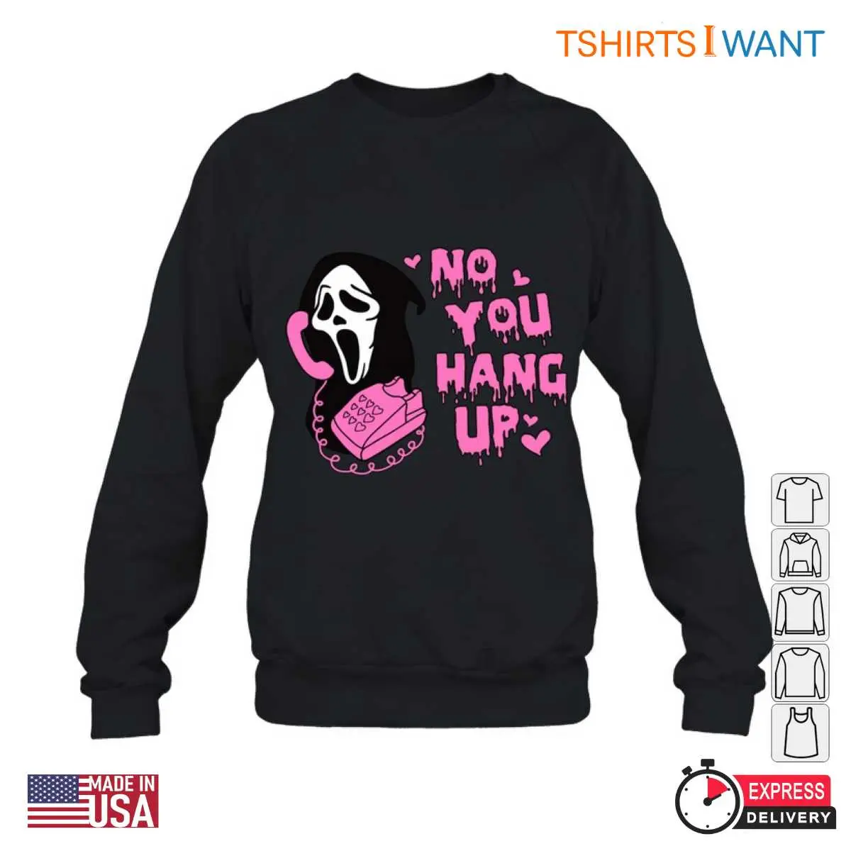 No You Hang Up Ghostface Cute Ghostface Sweatshirt 5 1.jpg
