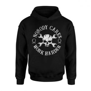 Nobody Cares Work Harder Mechanic Skull Wrench Graphic T Shirt 2 1.jpg