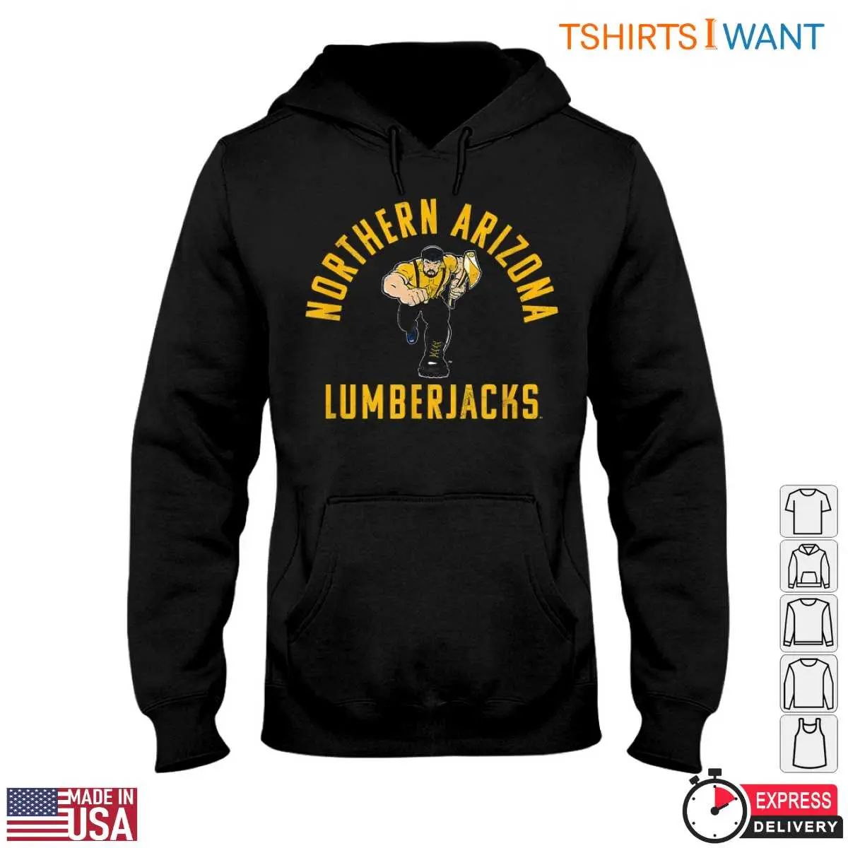 Northern Arizona Lumberjacks T Shirt NAU Mascot Logo Cleveland Lumberjacks Shirt 2 1 1.jpg