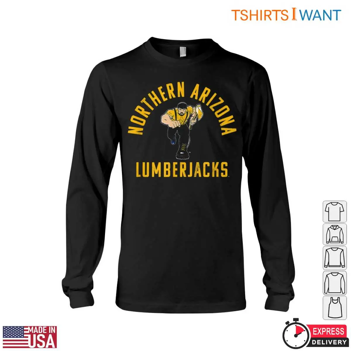 Northern Arizona Lumberjacks T Shirt NAU Mascot Logo Cleveland Lumberjacks Shirt 3 1 1.jpg
