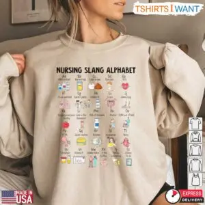 Nurse Alphabet T-shirt - Nursing Slang & Acronyms with Fun Illustrations 8 Nurse Alphabet T shirt Nursing Slang Acronyms with Fun Illustrations 3 1.jpg