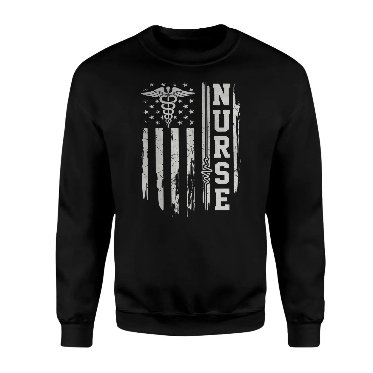 Nurse American Flag Medical Symbol Graphic T Shirt 3 1.jpg