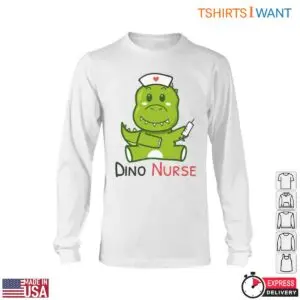 Nurse Dinosaur T-Shirt - Cute Dino Nurse with Syringe Graphic 11 Nurse Dinosaur Dino Nurse Shirt 6 1.jpg