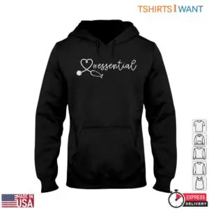 Nurse Essentials T-Shirt - Heart-Shaped Stethoscope Graphic 8 Nurse Essentials Heart Stethoscope 3 1.jpg