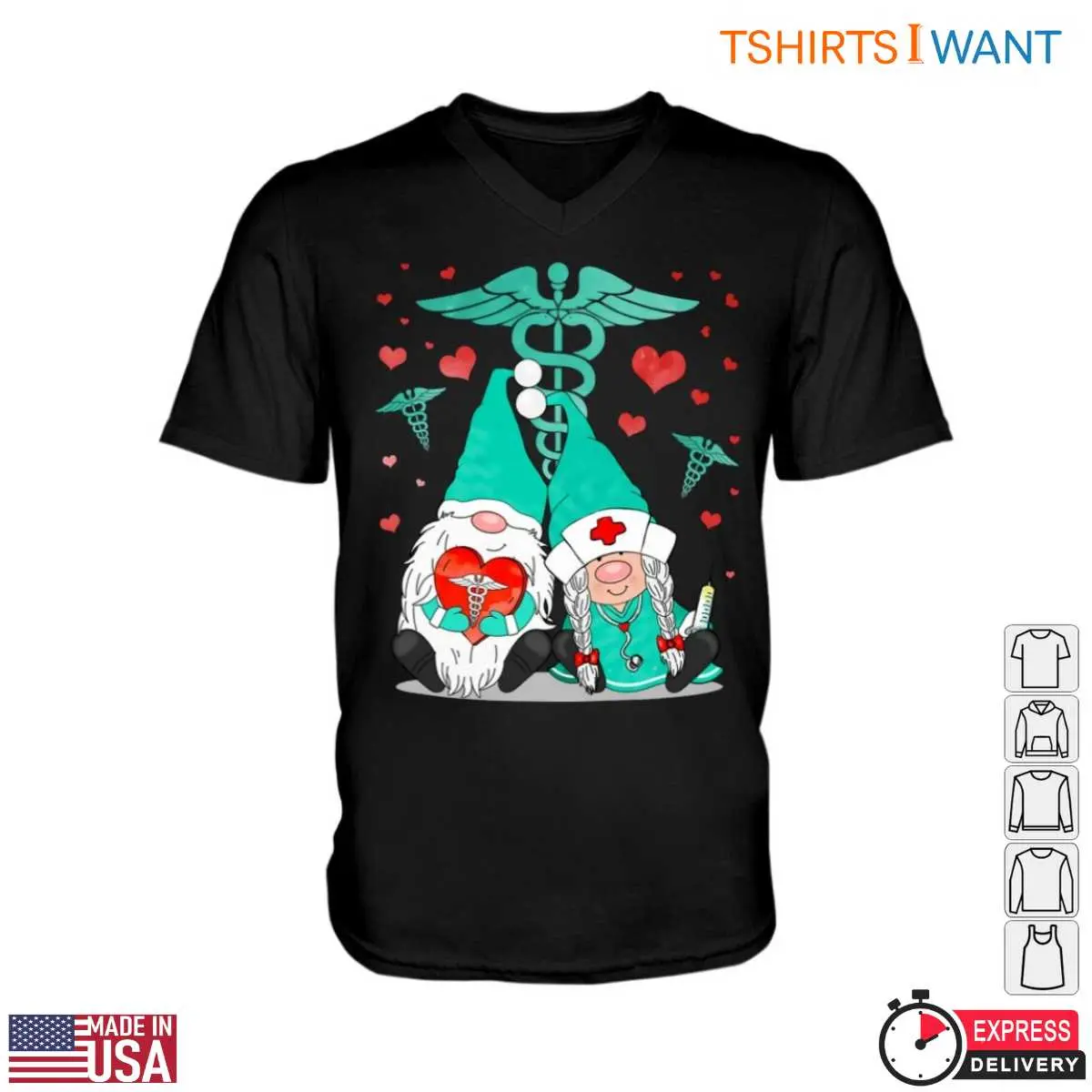 Nurse Gnome With Medical Gear Heart Design Whimsical Nursing Shirt 2 Nurse Gnome With Medical Gear Heart Design Whimsical Nursing Shirt 2 1.jpg