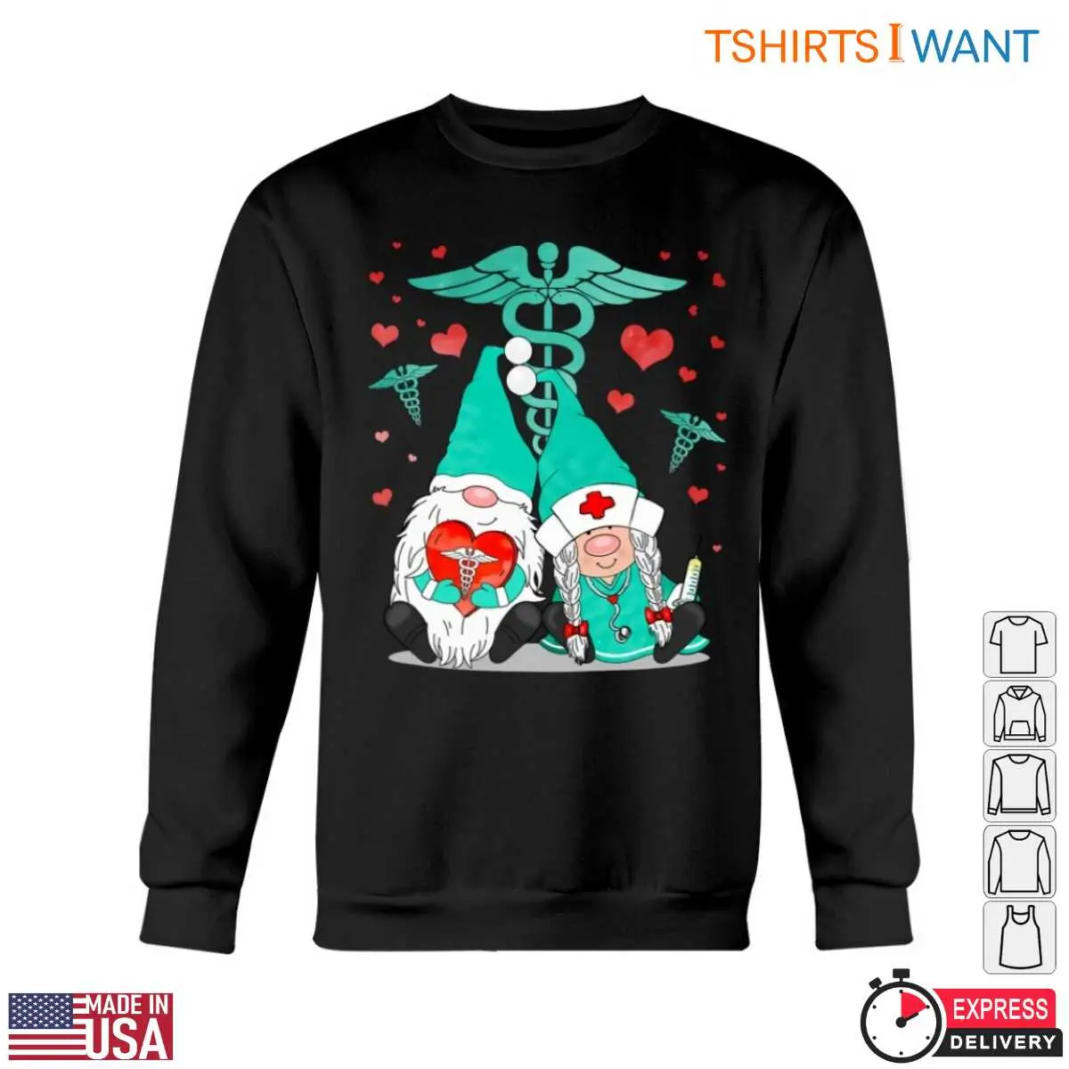 Nurse Gnome With Medical Gear Heart Design Whimsical Nursing Shirt 6 Nurse Gnome With Medical Gear Heart Design Whimsical Nursing Shirt 6 1.jpg
