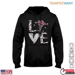 Nurse Heart T-Shirt - Glittering Caduceus and Love Graphic 9 Nurse Heart Glitter Nurse Love 4 1.jpg