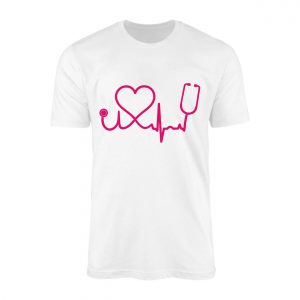 Nurse Heartbeat Stethoscope T Shirt E28093 Cute Medical Graphic Tee 1.jpg