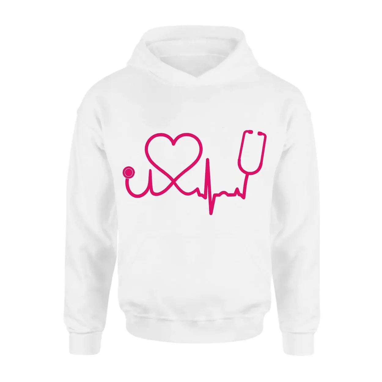 Nurse Heartbeat Stethoscope T Shirt E28093 Cute Medical Graphic Tee 2.jpg