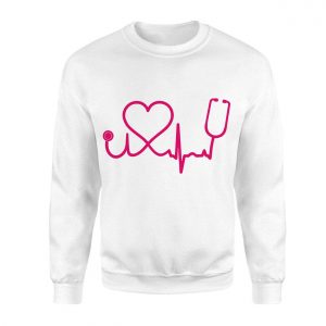 Nurse Heartbeat Stethoscope T Shirt E28093 Cute Medical Graphic Tee 3.jpg