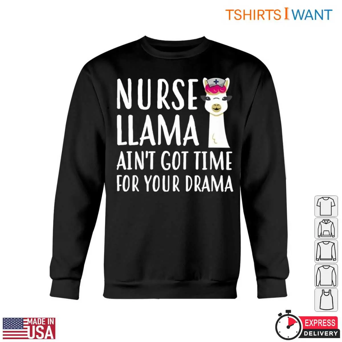Nurse Llama Funny Drama Tee 5 1.jpg