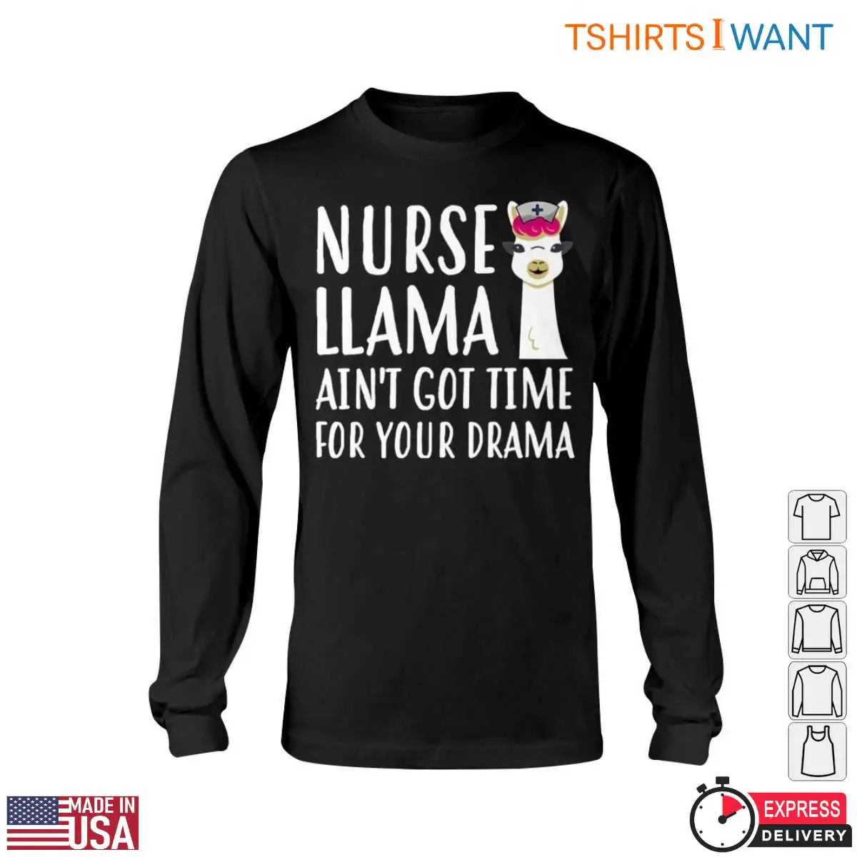Nurse Llama Funny Drama Tee 6 1.jpg