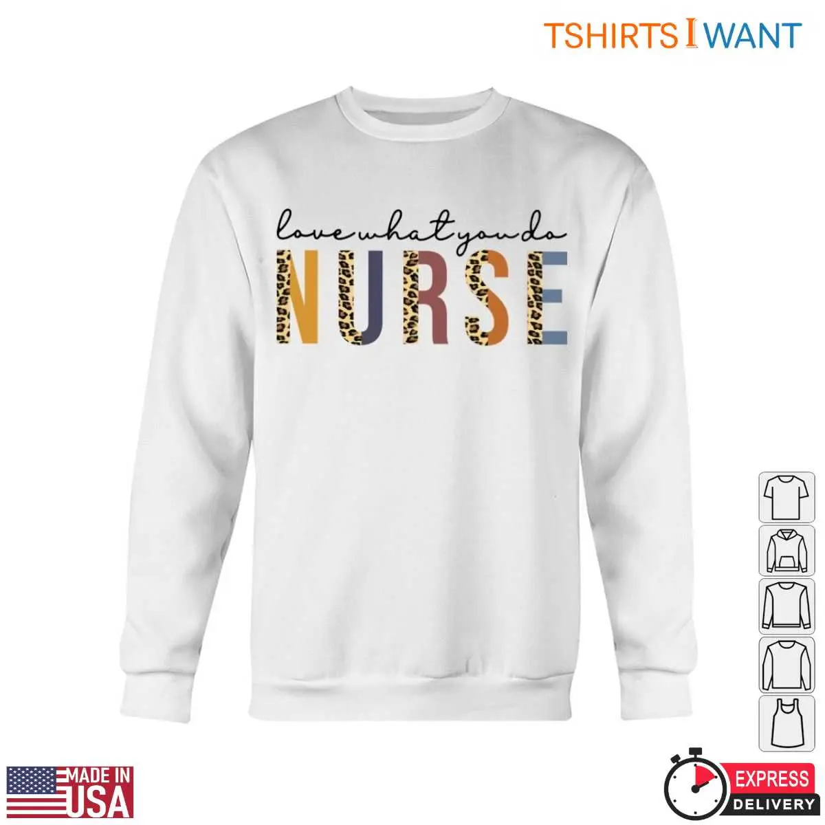 Nurse Pride T-Shirt - Love What You Do with Leopard Print Nurse Graphic Tee 5 Nurse Pride Leopard Nurse Tee 5 1.jpg