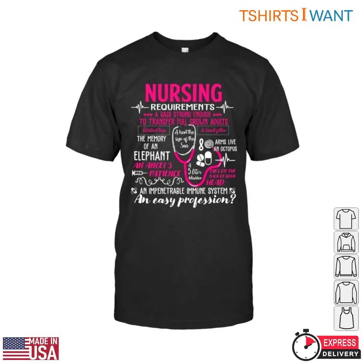 Nurse Requirements T Shirt Job Description With Humor 1 1.jpg