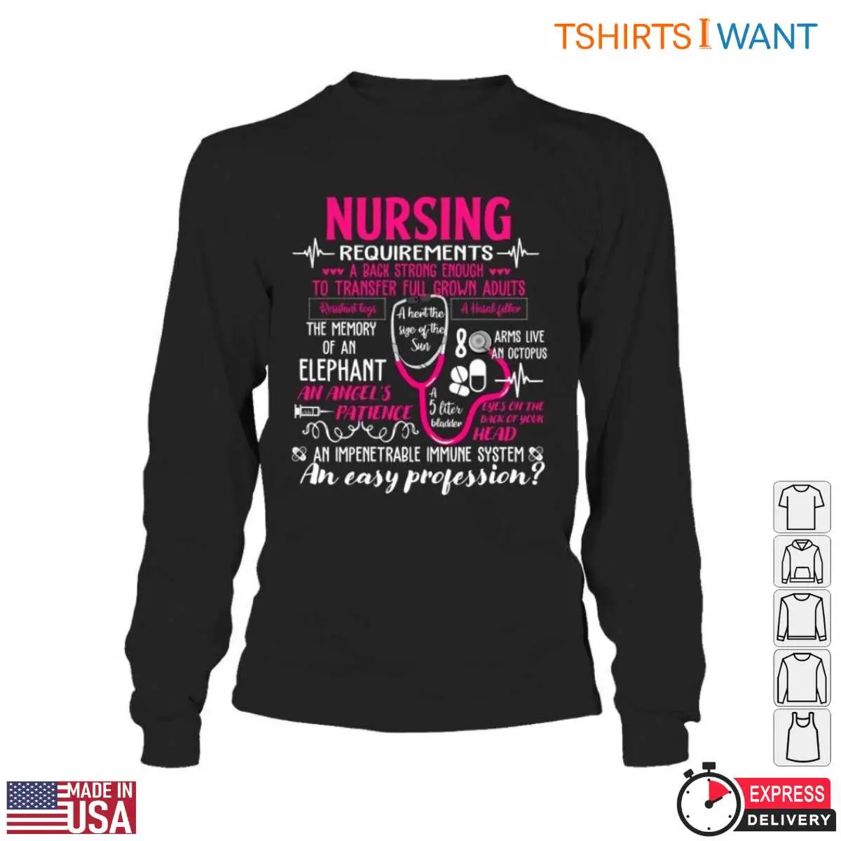 Nurse Requirements T Shirt Job Description With Humor 5 1.jpg