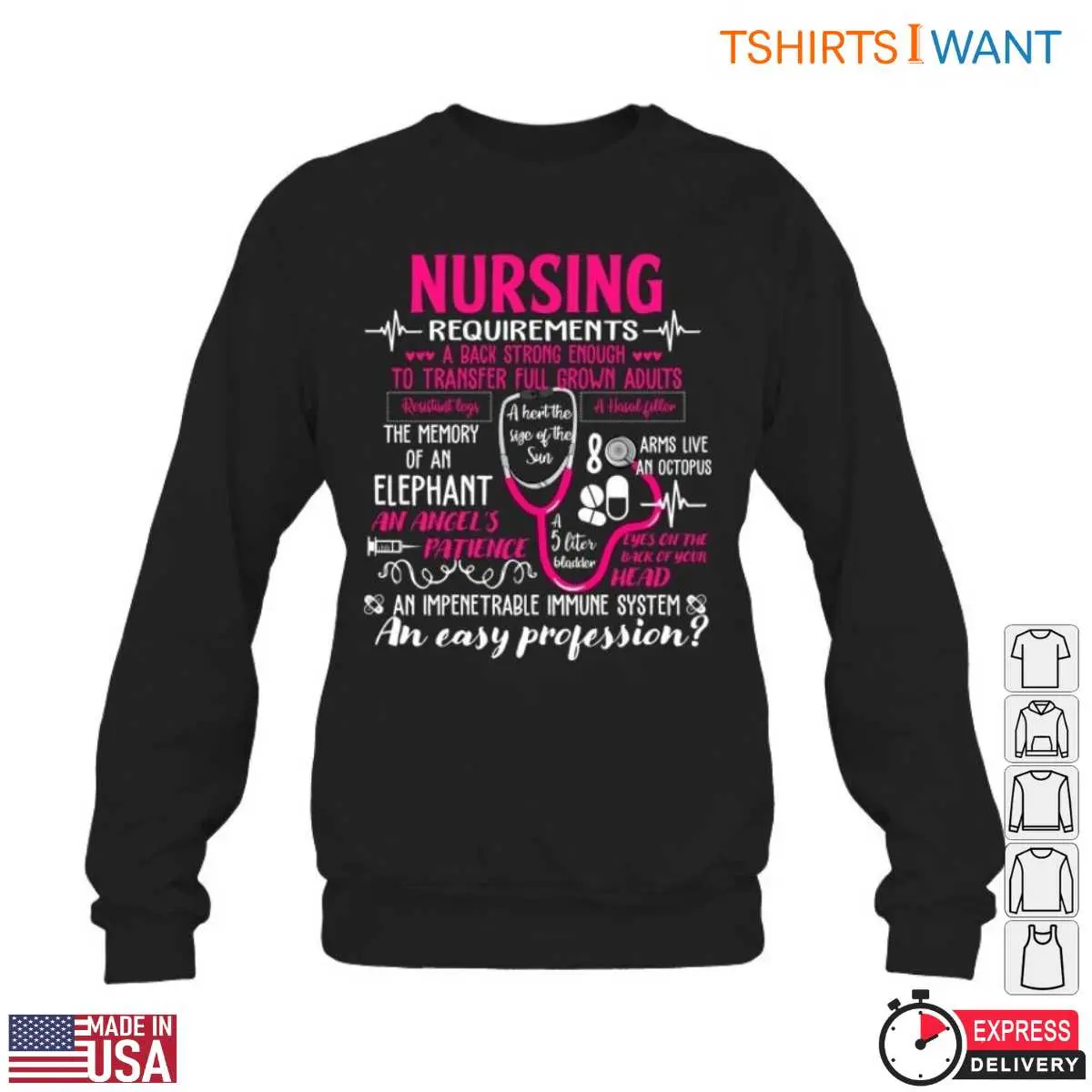 Nurse Requirements T Shirt Job Description With Humor 6 1.jpg
