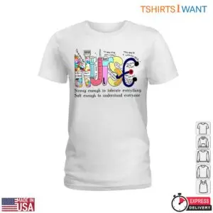 Nurse Strong T-Shirt - Colorful Graphic with Inspirational Nurse Quote Tee 7 Nurse Strong Colorful Nurse Tee 2 1.jpg