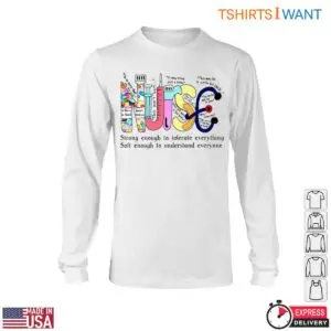 Nurse Strong T-Shirt - Colorful Graphic with Inspirational Nurse Quote Tee 11 Nurse Strong Colorful Nurse Tee 6 1.jpg
