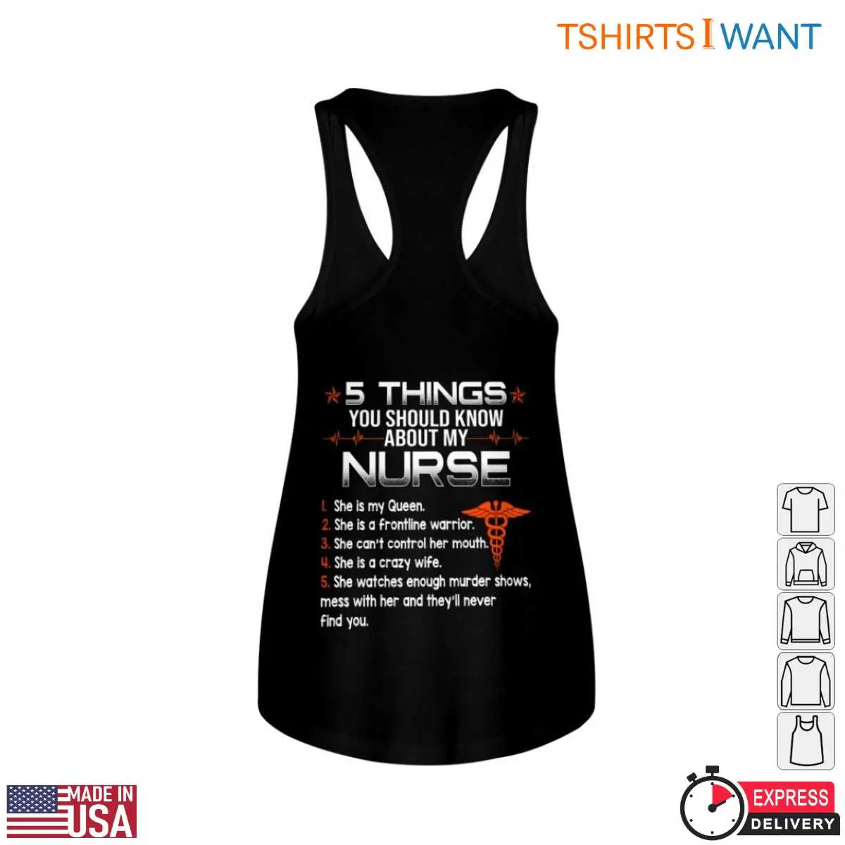 Nurse T Shirts Funny - 5 Things About My Nurse Queen Humorous Nursing Tee 3 Nurse T Shirts Funny 5 Things About My Nurse Queen Humorous Nursing Tee 3 1.jpg