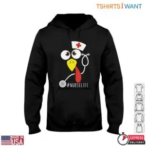 Nurse Turkey T-Shirt - Funny Graphic with Turkey and Stethoscope Tee 9 Nurse Turkey Funny Nurse Shirt 4 1.jpg
