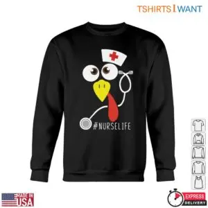 Nurse Turkey T-Shirt - Funny Graphic with Turkey and Stethoscope Tee 10 Nurse Turkey Funny Nurse Shirt 5 1.jpg