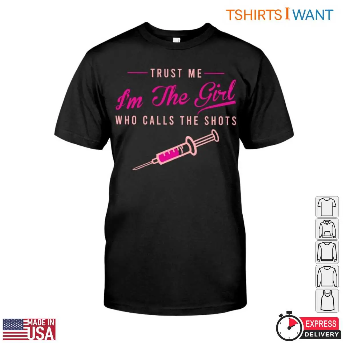 Nurse With Syringe Trust Me I'm The Shot Caller Humorous Nursing Shirt 1 Nurse With Syringe Trust Me I'm The Shot Caller Humorous Nursing Shirt 1