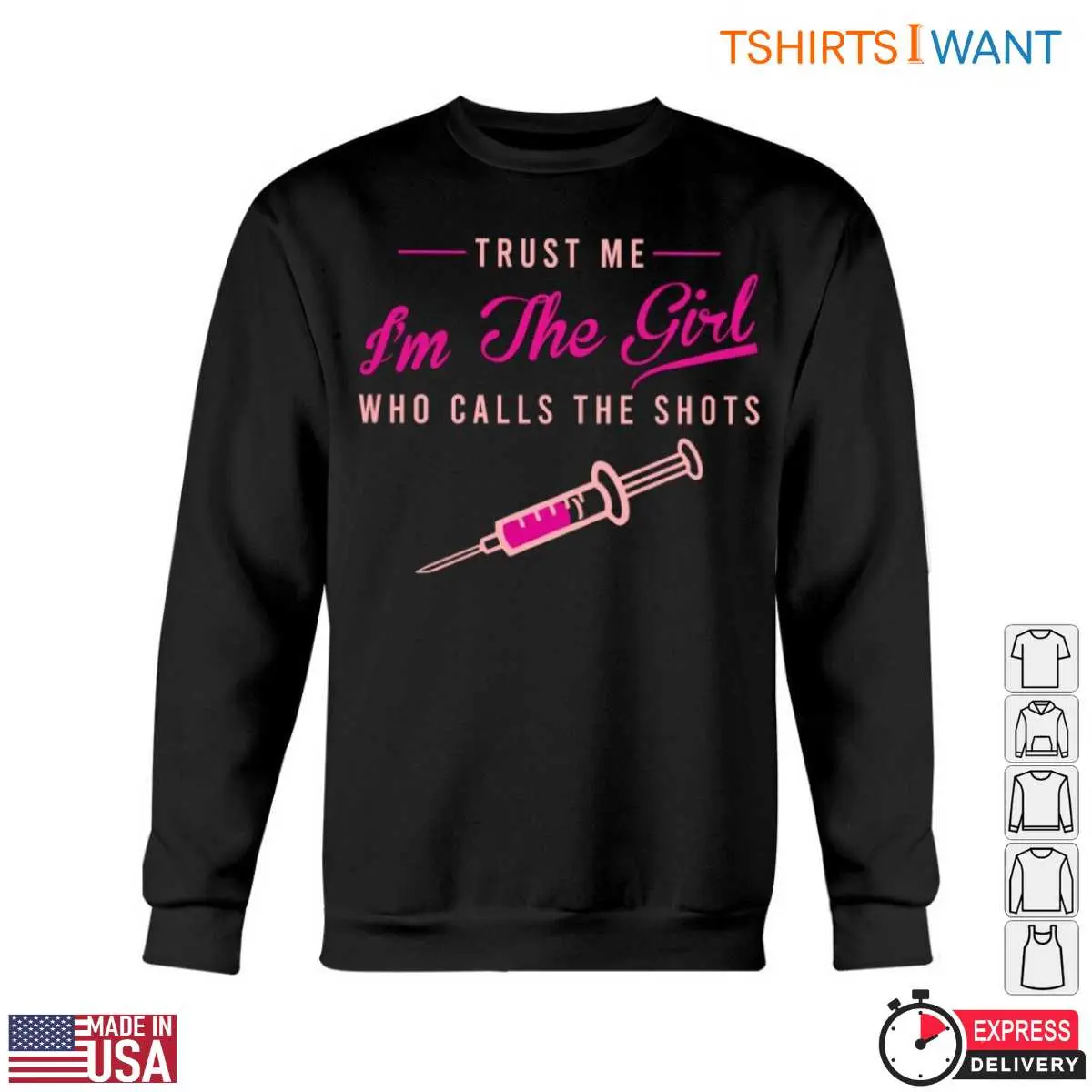 Nurse With Syringe Trust Me Im The Shot Caller Humorous Nursing Shirt 5 1.jpg
