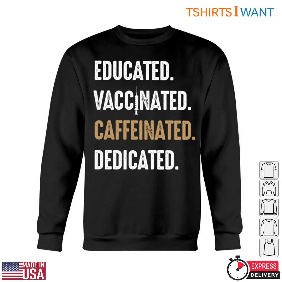 Nurse Words Educated Vaccinated Caffeinated Dedicated Nursing Pride Tee 5 1.jpg